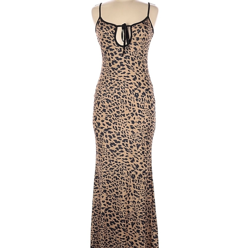Animal print maxi dress. Size Large. Originally $64